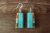 Santo Domingo Multi-Stone Inlay Dangle Earrings by Mary Tafoya